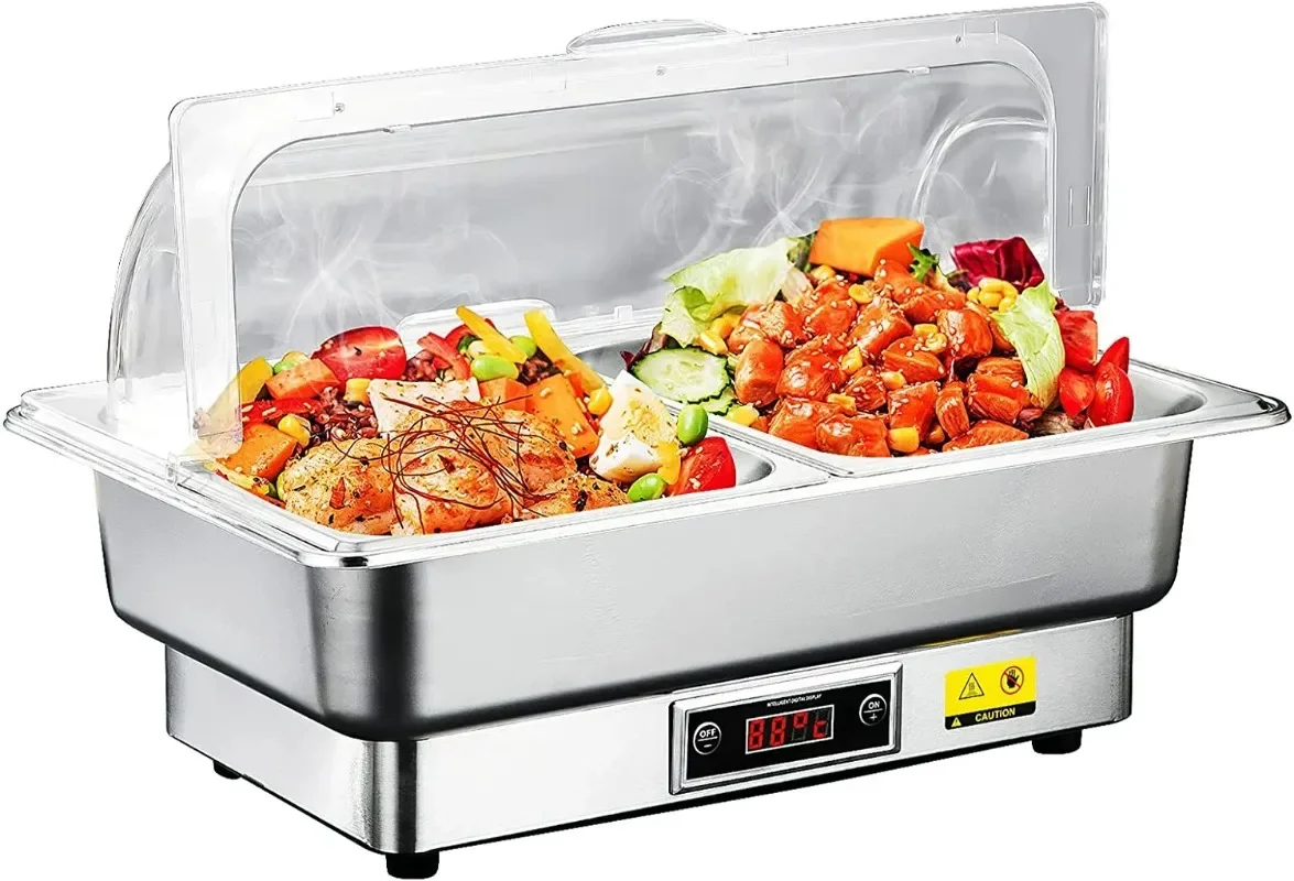 Chafing Dish Buffet Set,Electric Chafing Dish, Chaffing Server Set Chafer with for Catering,Buffets,Parties (Half Size with Lid)
Chafing Dish Buffet Set,Electric Chafing Dish, Chaffing Server Set Chafer with for Catering,Buffets,Parties (Half Size with Lid)