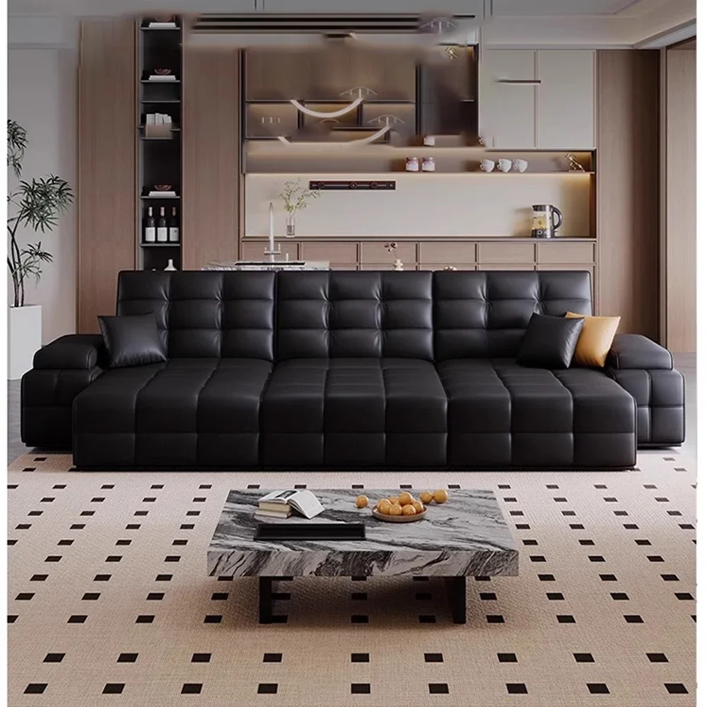 Modern Genuine Leather Sectional Sofa Bed – Convertible Couch with Tufted Backrest and Armrest, Functional Sleeper Sofa
Modern Genuine Leather Sectional Sofa Bed – Convertible Couch with Tufted Backrest and Armrest, Functional Sleeper Sofa