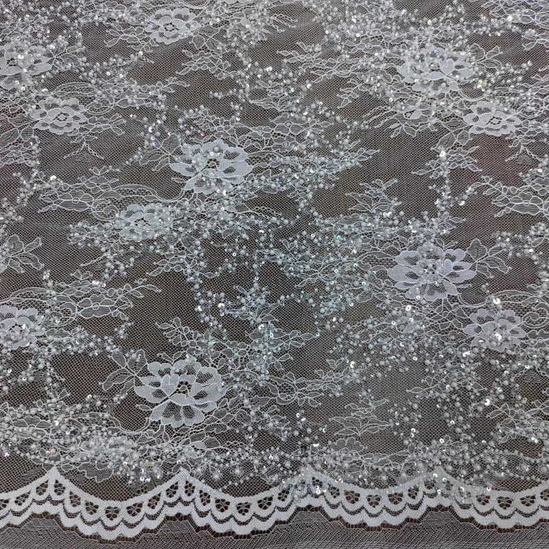Beaded Sequin Embroidered Lace Mesh Fabric for DIY Sewing Wedding Dress Window Curtain Decoration Clothing Fashion Cloth
Beaded Sequin Embroidered Lace Mesh Fabric for DIY Sewing Wedding Dress Window Curtain Decoration Clothing Fashion Cloth