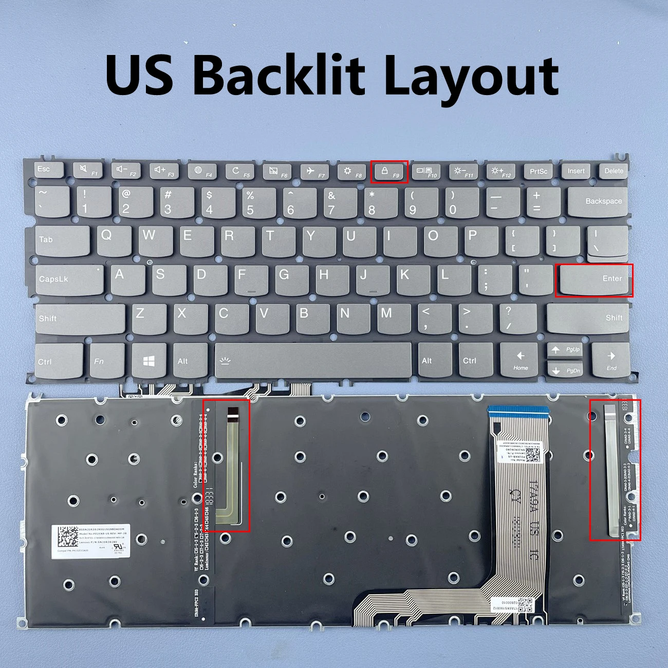 US Backlit Laptop Keyboard For Lenovo Yoga C630-13Q50 C630-81JL PD2SXB-US Series
US Backlit Laptop Keyboard For Lenovo Yoga C630-13Q50 C630-81JL PD2SXB-US Series