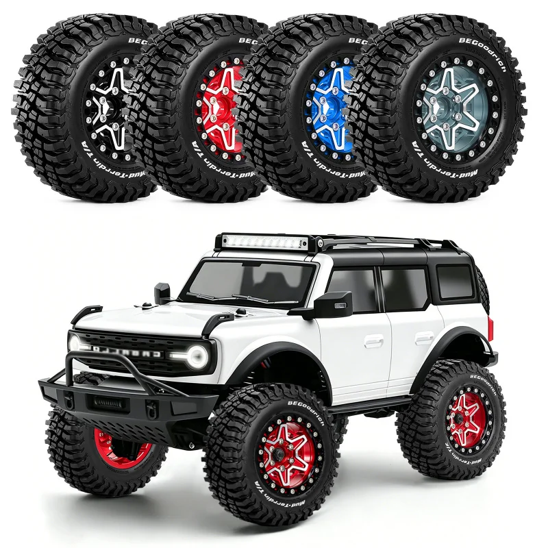 1.9" 88mm Metal Beadlock Wheel Rim Rubber Tire 4PCS, RED SPIDER for 1/10 RC Crawler SCX10 Wraith RR10 Capra Traxxas
1.9" 88mm Metal Beadlock Wheel Rim Rubber Tire 4PCS, RED SPIDER for 1/10 RC Crawler SCX10 Wraith RR10 Capra Traxxas