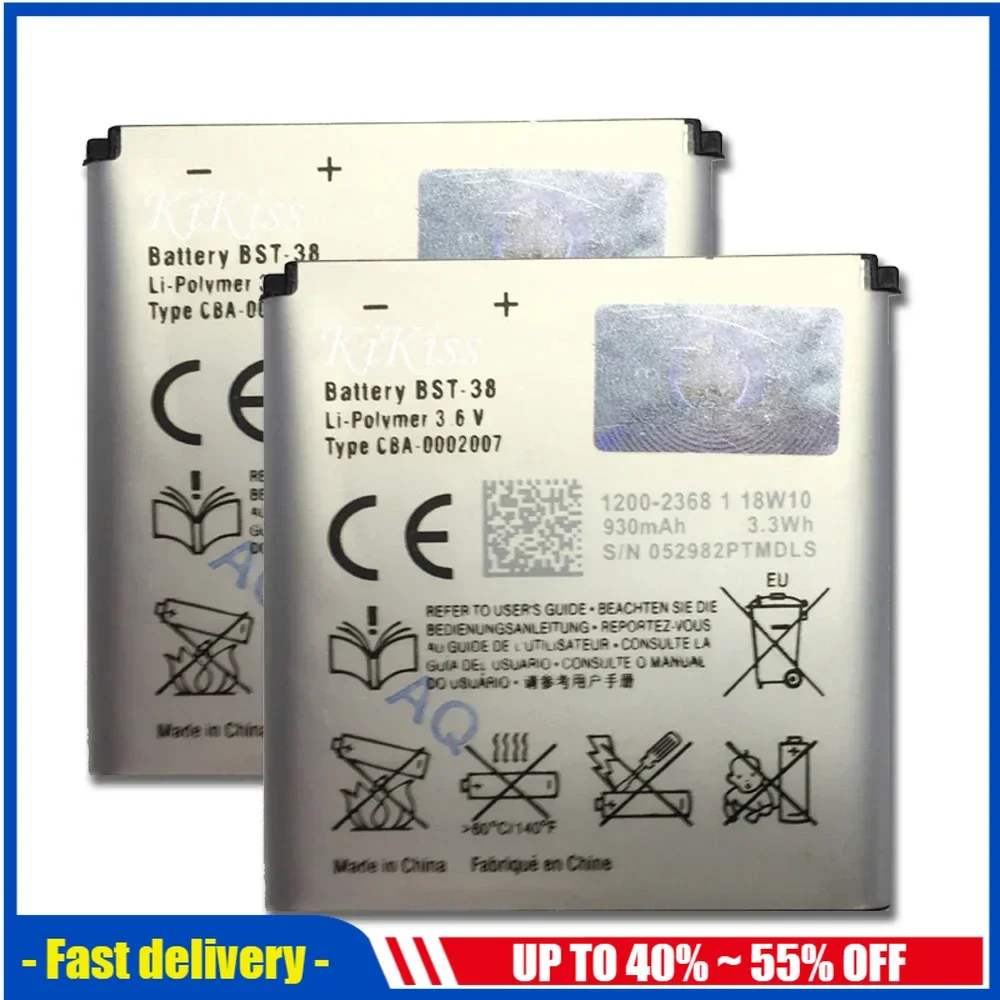 Bateria BST-38 930mAh Mobile Phone Batteries For Sony Ericsson W995 C510 C902 C905 K770I K850 W580I R306 W980 Z770i K770 Battery 
Bateria BST-38 930mAh Mobile Phone Batteries For Sony Ericsson W995 C510 C902 C905 K770I K850 W580I R306 W980 Z770i K770 Battery