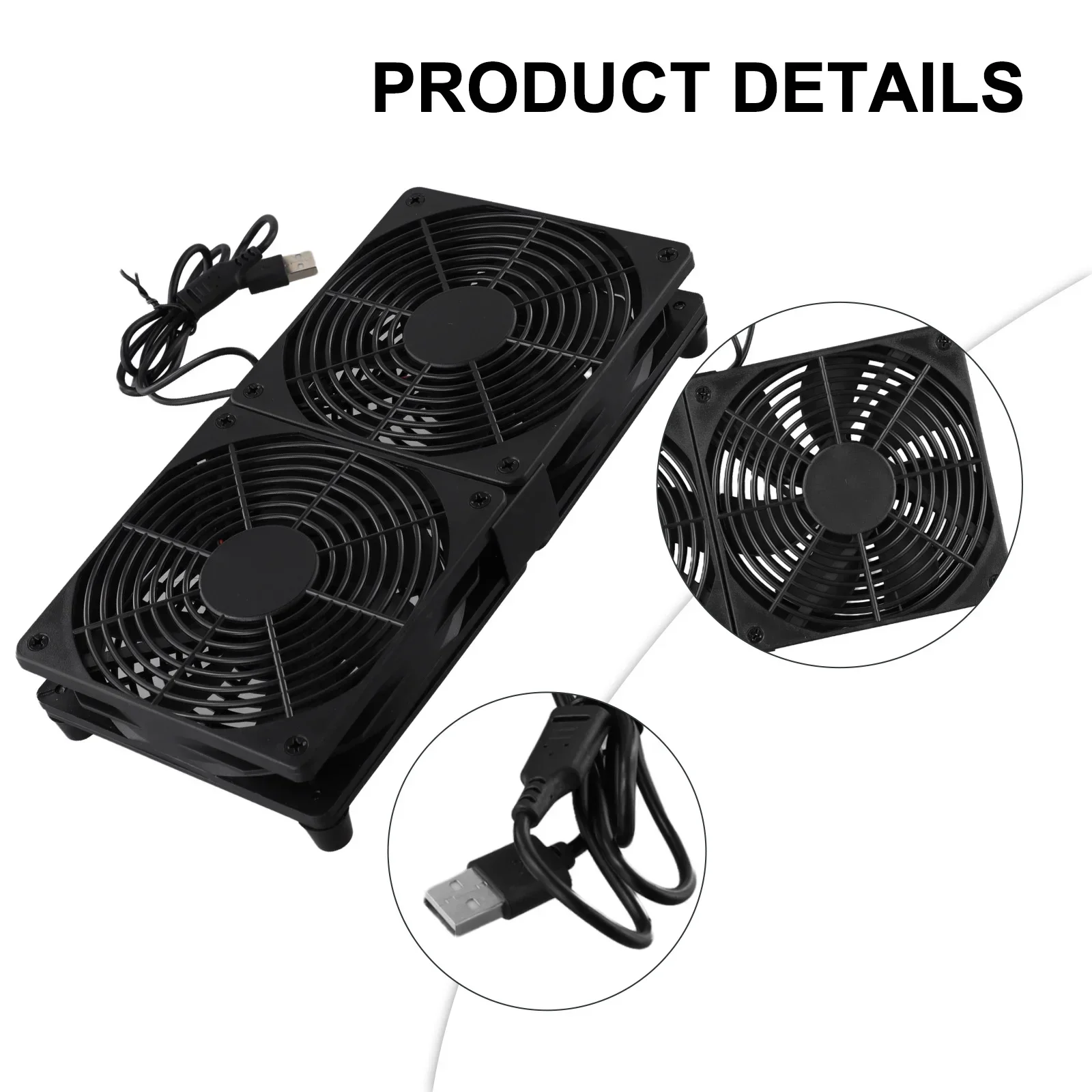 Black Game Consoles USB Router Powered Operate Airflow Dissipate Heat Double Ball Bearings Game Consoles Low Noise
Black Game Consoles USB Router Powered Operate Airflow Dissipate Heat Double Ball Bearings Game Consoles Low Noise