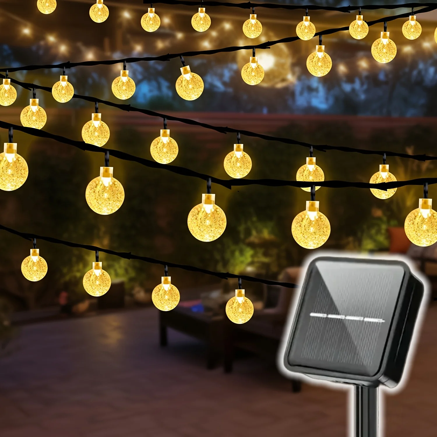 20/50/ LED Outdoor Garden Lamp Solar Crystal Ball String Light Waterproof Solar Fairy Light for Courtyar Fence Balcony Christmas
20/50/ LED Outdoor Garden Lamp Solar Crystal Ball String Light Waterproof Solar Fairy Light for Courtyar Fence Balcony Christmas
