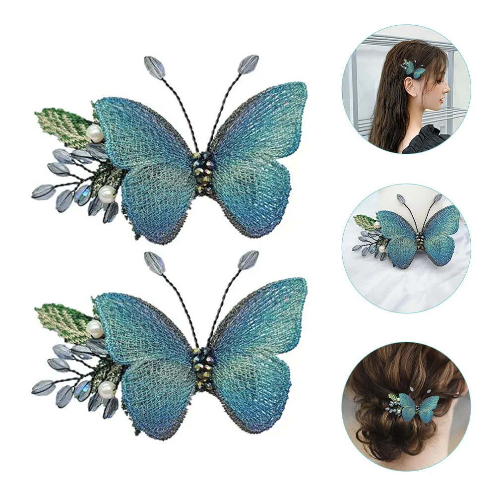 2 Pcs Butterfly Hair Clips Embroidered Alloy Fabric Accessories Women Girls Daily Occasions Hairpins Barrettes
2 Pcs Butterfly Hair Clips Embroidered Alloy Fabric Accessories Women Girls Daily Occasions Hairpins Barrettes
