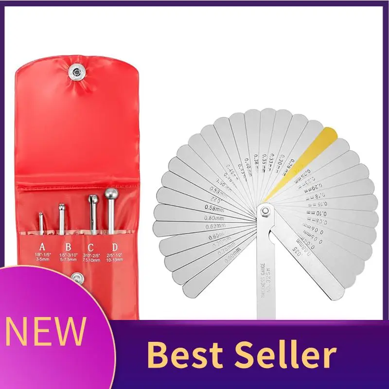 Telescoping Bore Gauge Set 1/8Inch To 1/2Inch Range And Steel Feeler Gauge Dual Marked
Telescoping Bore Gauge Set 1/8Inch To 1/2Inch Range And Steel Feeler Gauge Dual Marked