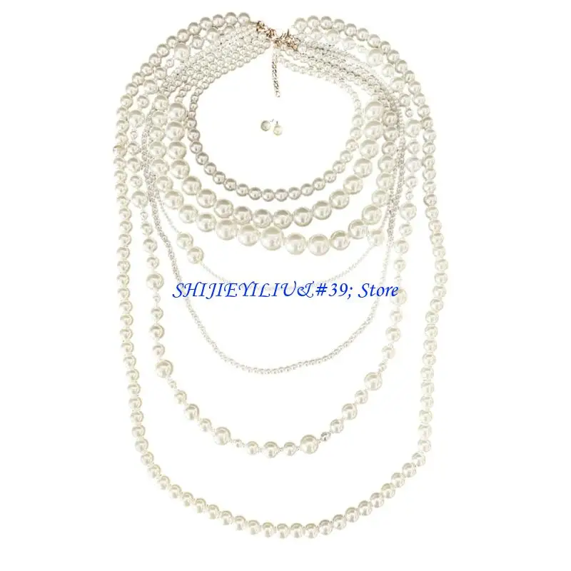 E21F Versatile 7 Row Gradient Imitation Pearls Jewelry Set Evening Wear Stone Accessories For Office Dating Or Photoshoot
E21F Versatile 7 Row Gradient Imitation Pearls Jewelry Set Evening Wear Stone Accessories For Office Dating Or Photoshoot