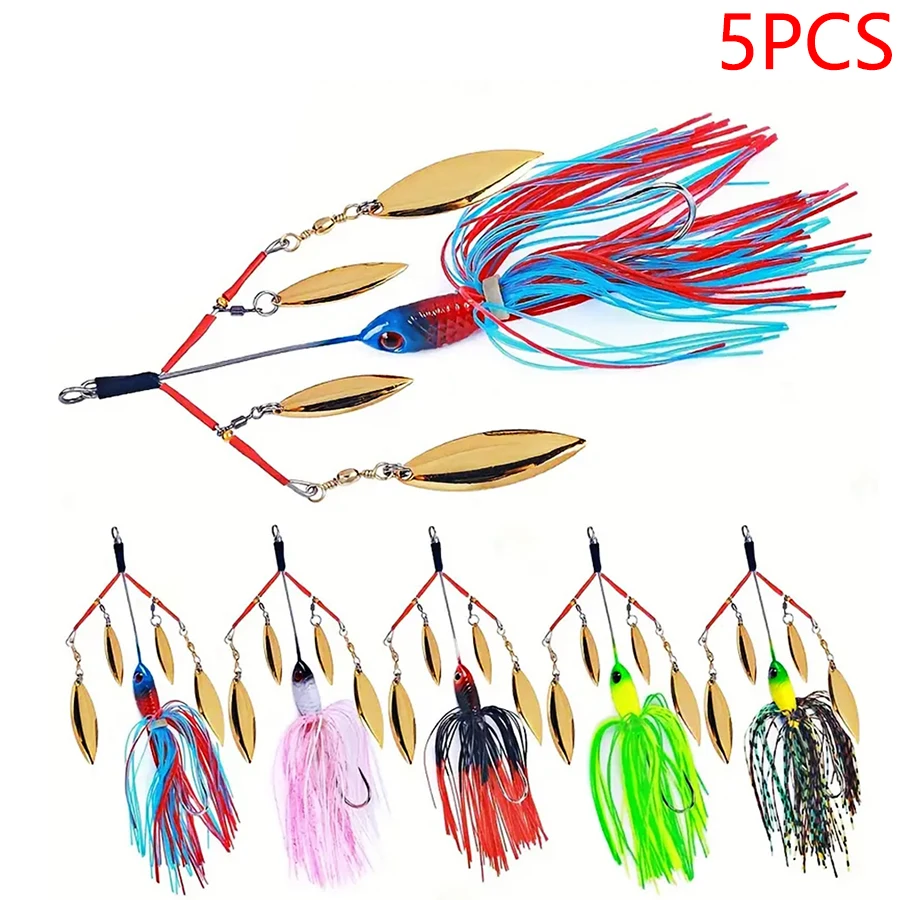 5pcs Bearded Guy Hard Bait Chatterbait Buzz Swimbait Fishing Lures Sinking Artificial Baits Spinnerbait Wobblers For Pike Trout
5pcs Bearded Guy Hard Bait Chatterbait Buzz Swimbait Fishing Lures Sinking Artificial Baits Spinnerbait Wobblers For Pike Trout