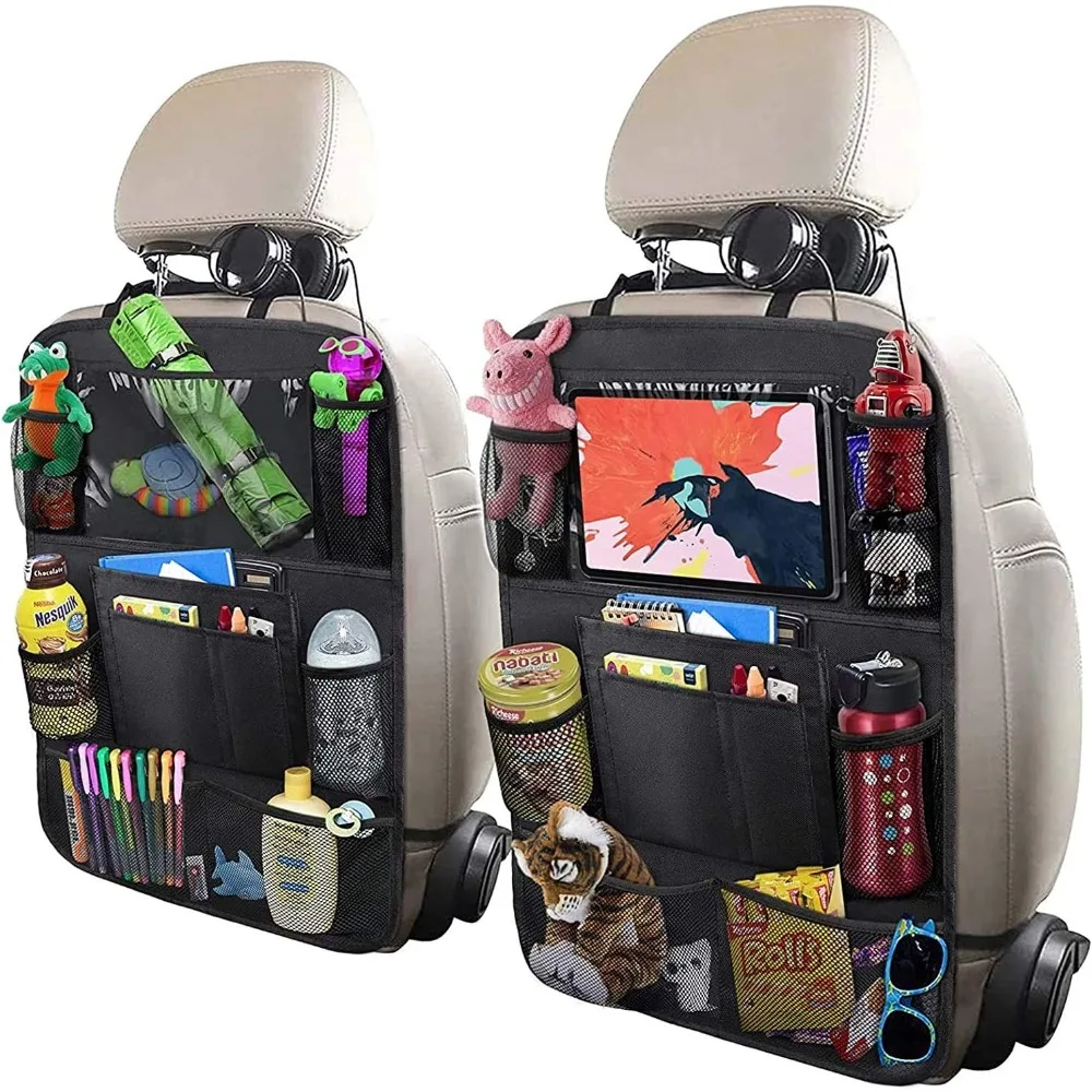 car backseat organizer with 10" table holder, 9 storage pockets seat back protectors kick mats for kids toddlers, travel accesso
car backseat organizer with 10" table holder, 9 storage pockets seat back protectors kick mats for kids toddlers, travel accesso