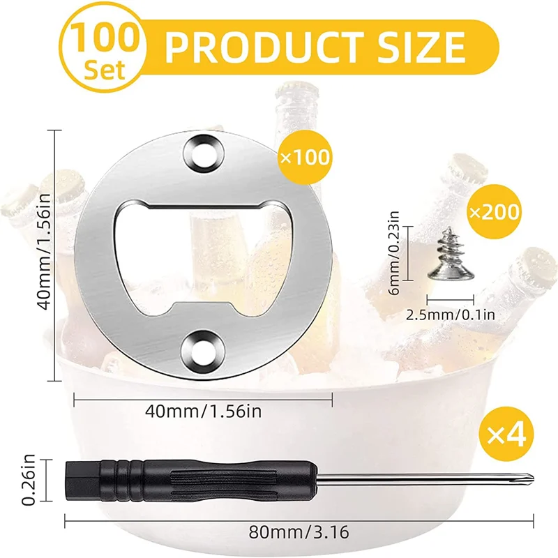 100 Set Bottle Opener Insert DIY Bottle Opener Hardware Metal Bottle Opener Hardware Beer Bottle Opener DIY-A22G
100 Set Bottle Opener Insert DIY Bottle Opener Hardware Metal Bottle Opener Hardware Beer Bottle Opener DIY-A22G