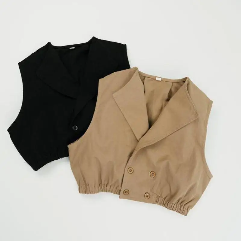 Autumn New Children Sleeveless Loose Vest Jacket Cotton Boys Girls Fashion Lapel Cardigan Coat Kids Toddler Solid Casual Vest
Autumn New Children Sleeveless Loose Vest Jacket Cotton Boys Girls Fashion Lapel Cardigan Coat Kids Toddler Solid Casual Vest