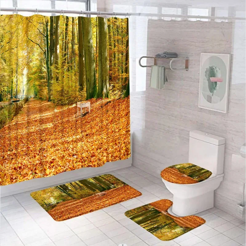 HJN234Pcs Green Tropical Plant Forest Landscape Shower Curtain Set Grass Leaves Scenery Bath Mat Carpet Toilet Rug For Bathr6Jn
HJN234Pcs Green Tropical Plant Forest Landscape Shower Curtain Set Grass Leaves Scenery Bath Mat Carpet Toilet Rug For Bathr6Jn