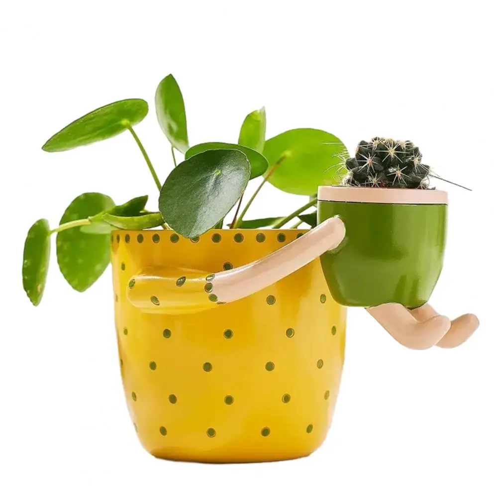 Unique Flower Pot Resin Decorative Plant Pot, UV Resistant Indoor Outdoor Fun Planter for Succulents Cacti Small Houseplants
Unique Flower Pot Resin Decorative Plant Pot, UV Resistant Indoor Outdoor Fun Planter for Succulents Cacti Small Houseplants