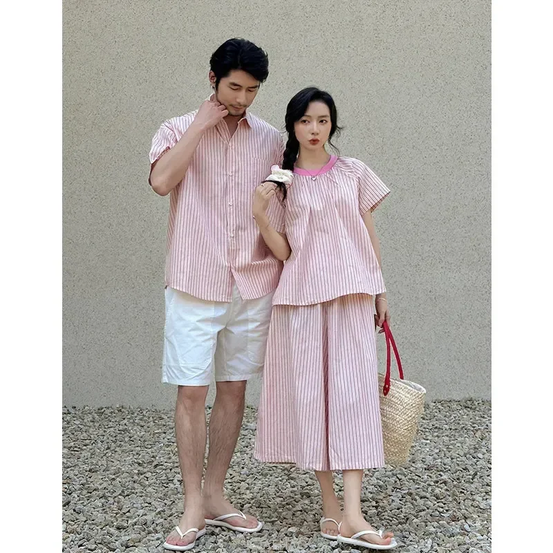 Parent-child Matching Couples Suits for The Family Clothes Dad Son Shirts Sister Brother Set Mom Daughter Blouse 2 Piece Outfits
Parent-child Matching Couples Suits for The Family Clothes Dad Son Shirts Sister Brother Set Mom Daughter Blouse 2 Piece Outfits