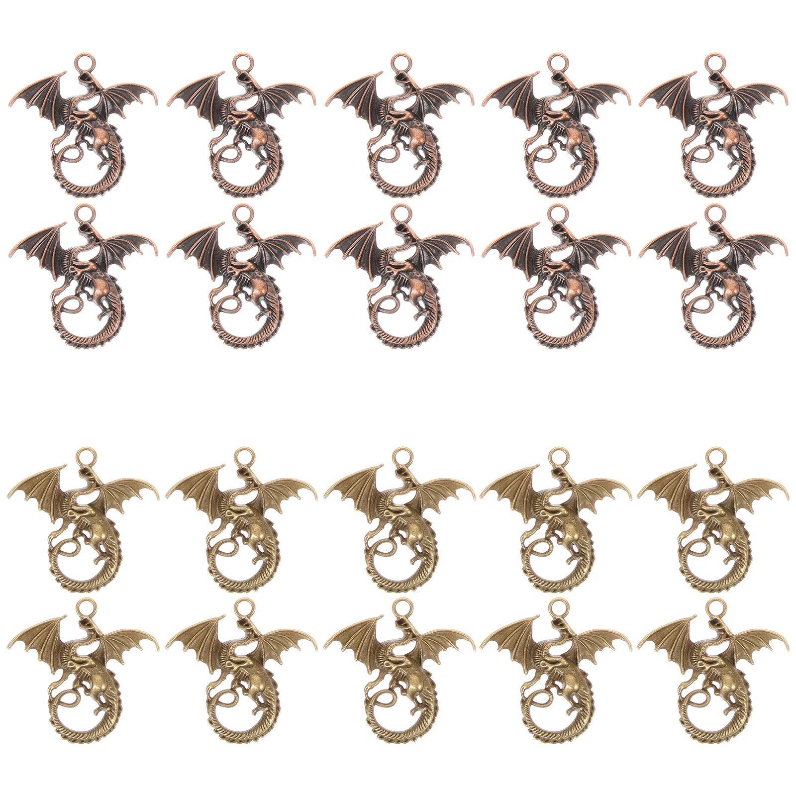 20 Pcs Dragon Pendant Vintage Alloy DIY Necklace Accessories Delicate Charms for Women Men 2 Colors Unique Jewelry dragon charms
20 Pcs Dragon Pendant Vintage Alloy DIY Necklace Accessories Delicate Charms for Women Men 2 Colors Unique Jewelry dragon charms