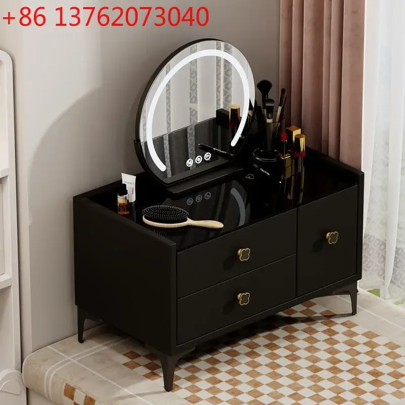Solid wood dresser bay window cream wind square table light luxury makeup table
Solid wood dresser bay window cream wind square table light luxury makeup table