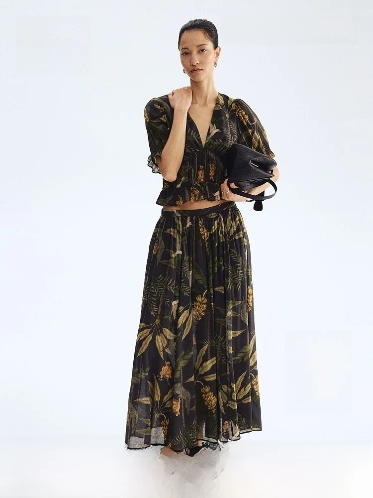 Summer New Women's Loose Fit Blend Half Skirt A-Line High Waist Garmet Fiber Cotton 52% Rayon 48% Spring Season Ladies Skirt
Summer New Women's Loose Fit Blend Half Skirt A-Line High Waist Garmet Fiber Cotton 52% Rayon 48% Spring Season Ladies Skirt
