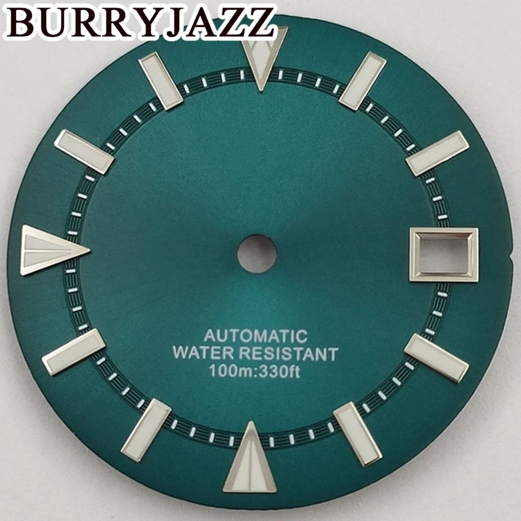 BURRYJAZZ 29 мм без логотипа NH35, циферблаты для часов, зеленый циферблат, зеленый светящийся корпус, 3 часа, 3,8 часа, корона
BURRYJAZZ 29 мм без логотипа NH35, циферблаты для часов, зеленый циферблат, зеленый светящийся корпус, 3 часа, 3,8 часа, корона