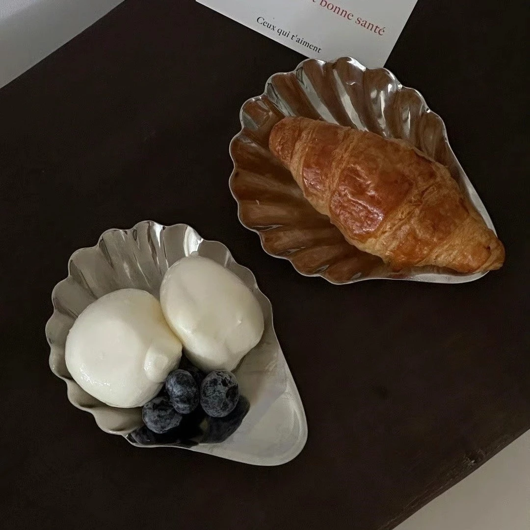 Shell Shape Stainless Steel Dish Plate Metal Cheese Plate Tableware Storage Jewelry Plate Table Decoration
Shell Shape Stainless Steel Dish Plate Metal Cheese Plate Tableware Storage Jewelry Plate Table Decoration