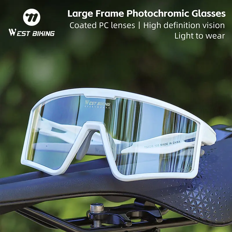 WEST BIKING Photochromic Cycling Square Sunglasses Cool Outdoor Biking Fishing White Safety Glasses UV400 Couples Sport Gear
WEST BIKING Photochromic Cycling Square Sunglasses Cool Outdoor Biking Fishing White Safety Glasses UV400 Couples Sport Gear