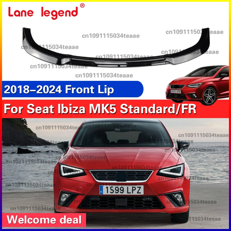 For Seat Ibiza MK5 Standard / FR 2018-2024 Front Bumper Blade Lip Spoiler Guard Protector Lower Splitter Diffuser Body Kit
For Seat Ibiza MK5 Standard / FR 2018-2024 Front Bumper Blade Lip Spoiler Guard Protector Lower Splitter Diffuser Body Kit