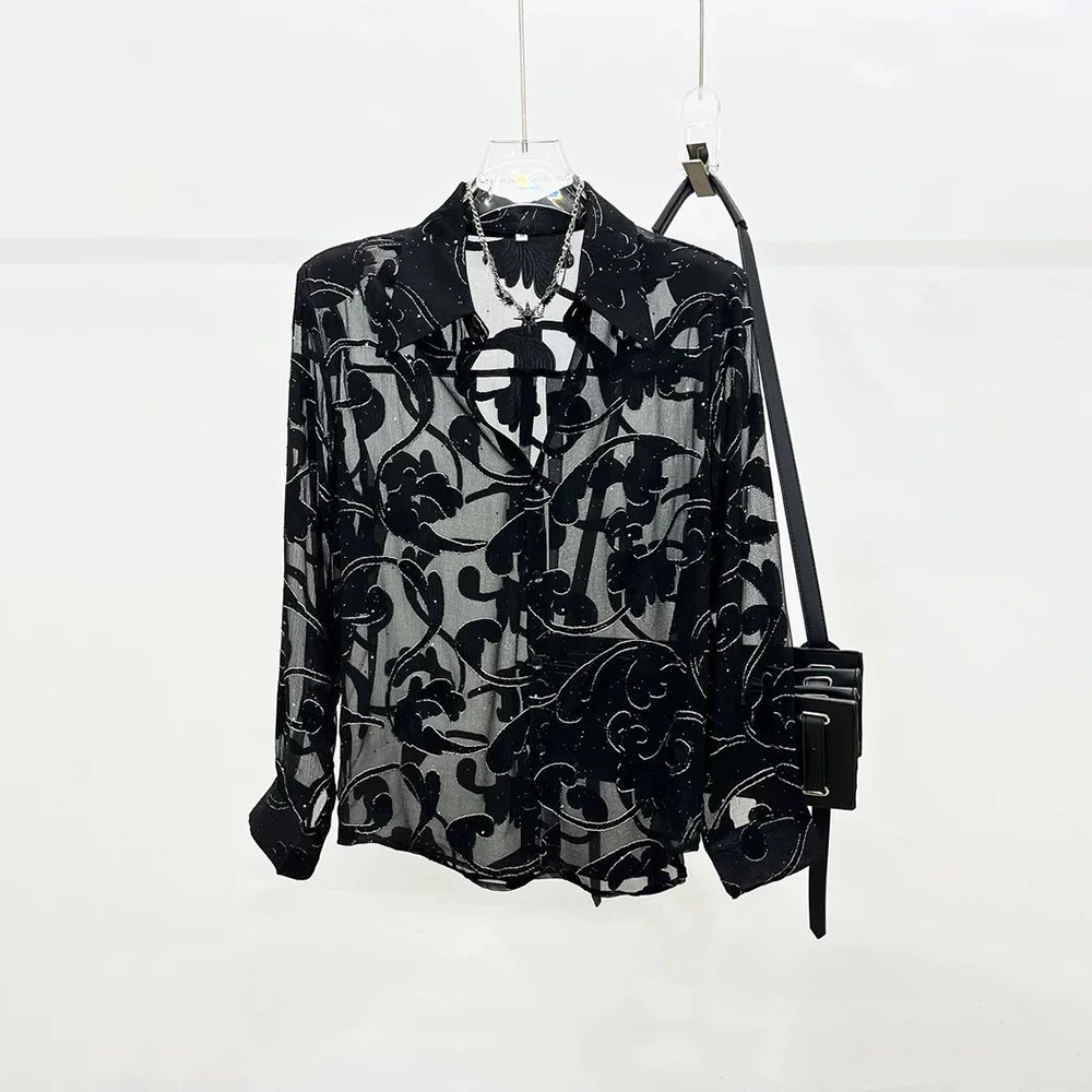 Summer Men's Perspective Hollow Long-Sleeved Shirt American Fashion Trend High Street Loose Casual Breathable Niche Men's Tops
Summer Men's Perspective Hollow Long-Sleeved Shirt American Fashion Trend High Street Loose Casual Breathable Niche Men's Tops