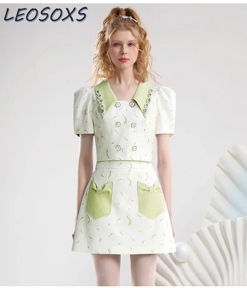 2025 Summer Floral Embroidered Mini Dress - Sweet Bow Pocket & Chain Strap Fashion Dress Set womens two peice sets
2025 Summer Floral Embroidered Mini Dress - Sweet Bow Pocket & Chain Strap Fashion Dress Set womens two peice sets