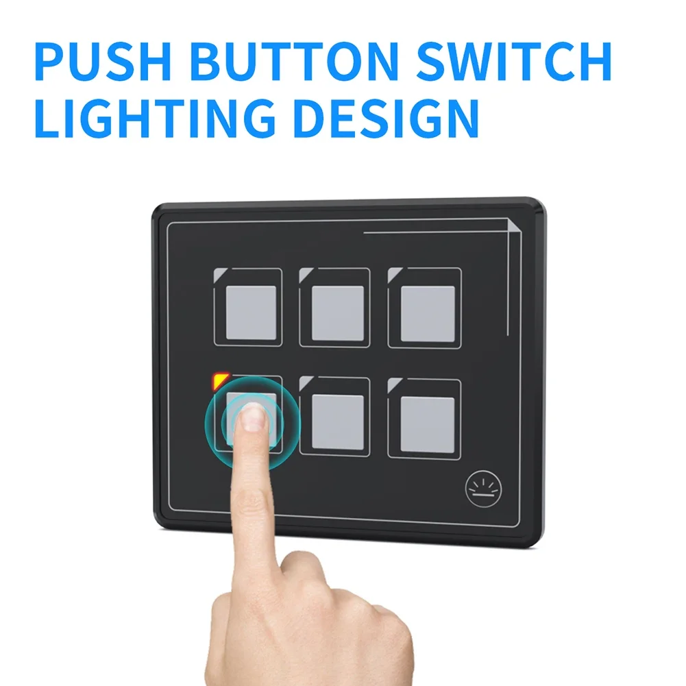 Universal 6 Gang Panel Box Kit 12-24V Car LED Touch Membrane Control Panel Switch Car Boat LED Push Button Switch Panel
Universal 6 Gang Panel Box Kit 12-24V Car LED Touch Membrane Control Panel Switch Car Boat LED Push Button Switch Panel