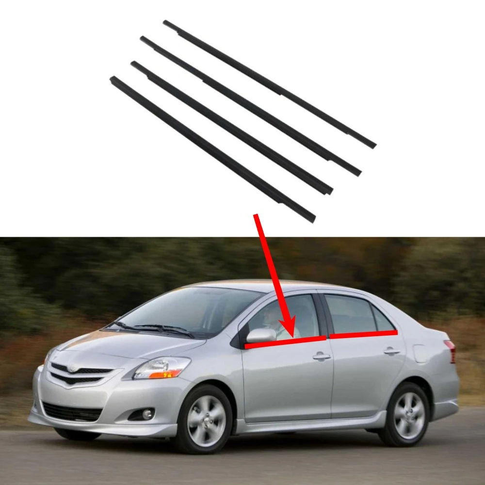 4 Pcs 68210-0D120 Outside Window Moulding Trim for Yaris Xp90 2007-2012 Sedan Saloon Glass Laminate Weatherstrip for Vitz
4 Pcs 68210-0D120 Outside Window Moulding Trim for Yaris Xp90 2007-2012 Sedan Saloon Glass Laminate Weatherstrip for Vitz