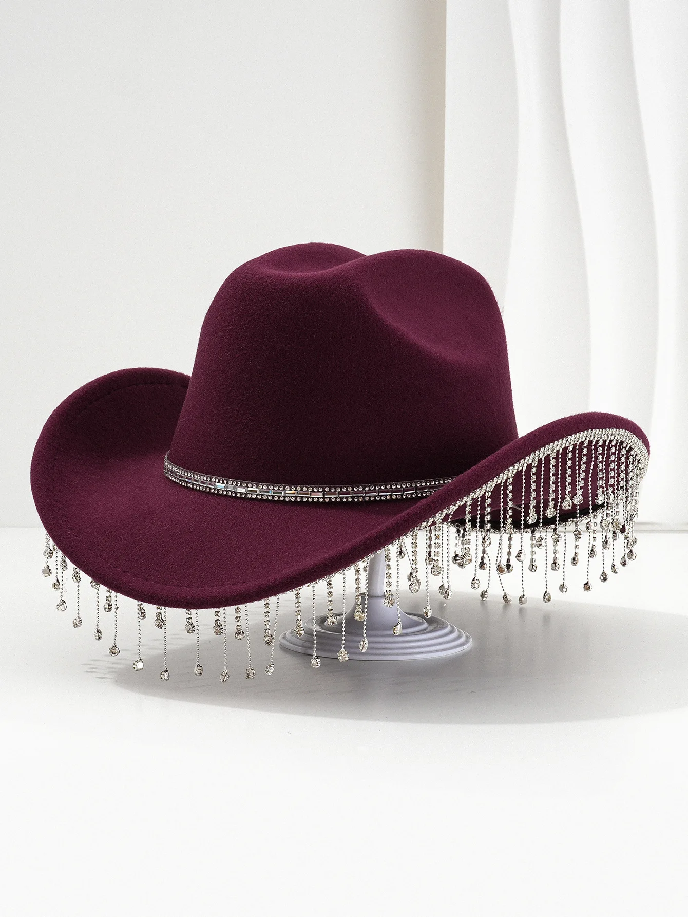 Bling Unique Sweet Square Rhinestone Hat Chain with Tassel for Music Party Women
Bling Unique Sweet Square Rhinestone Hat Chain with Tassel for Music Party Women