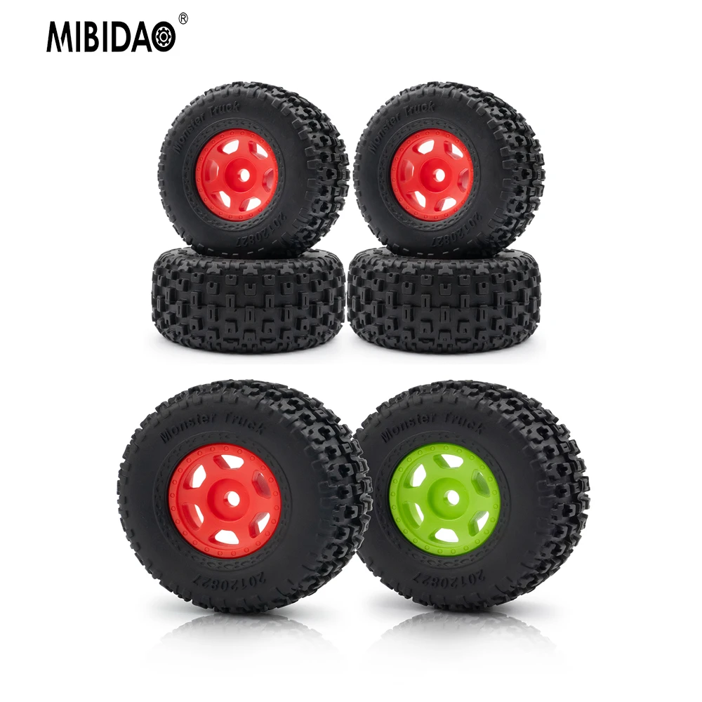 MIBIDAO 4pcs Wheel Rim Hub Rubber Tyre For 1/14 RC Crawler Car Mojave Grom Mega 380 Upgrade Parts
MIBIDAO 4pcs Wheel Rim Hub Rubber Tyre For 1/14 RC Crawler Car Mojave Grom Mega 380 Upgrade Parts
