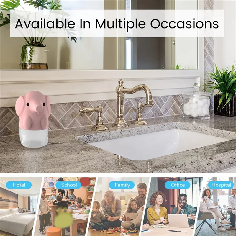 Automatic Soap Dispenser, Kids Foaming Soap Dispenser Touchless Rechargeable, Cute Animal Touchless Dispenser-AA26
Automatic Soap Dispenser, Kids Foaming Soap Dispenser Touchless Rechargeable, Cute Animal Touchless Dispenser-AA26
