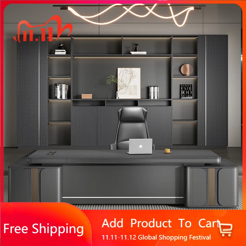 Свет для обслуживания, роскошный современный офисный стол, винтажный рабочий стол для босса, длинные полки, правый шкаф, офисный стол, дизайнерская мебель для салона Mesas
Свет для обслуживания, роскошный современный офисный стол, винтажный рабочий стол для босса, длинные полки, правый шкаф, офисный стол, дизайнерская мебель для салона Mesas