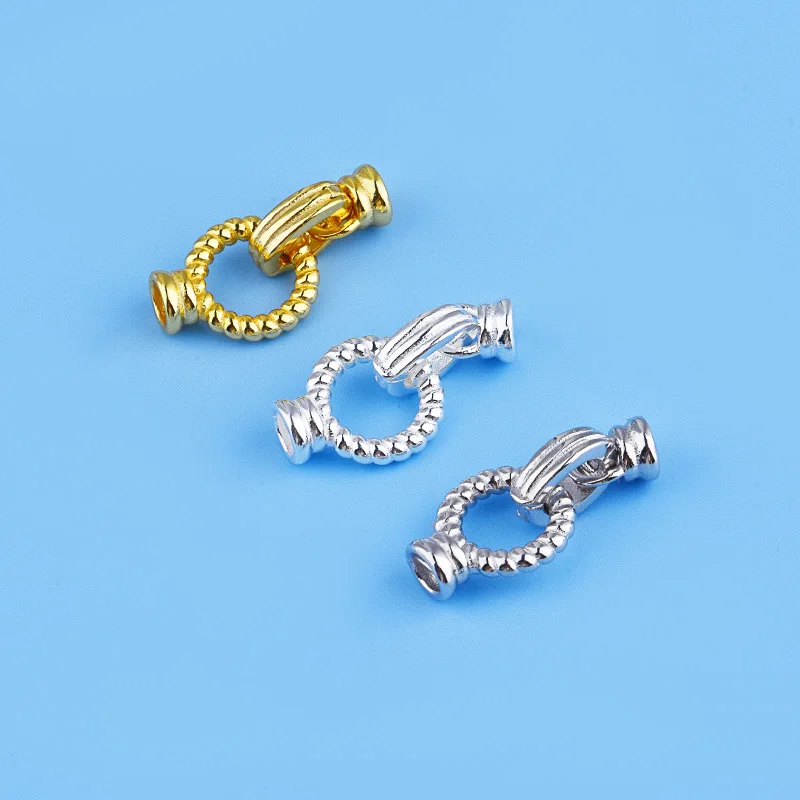 S925 pure silver threaded pearl bracelet and necklace connecting end clasp DIY accessory
S925 pure silver threaded pearl bracelet and necklace connecting end clasp DIY accessory