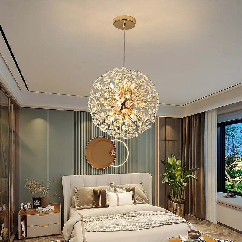 Dandelion crystal postmodern atmosphere home living room dining room light duplex floor round nordic glass chandelier
Dandelion crystal postmodern atmosphere home living room dining room light duplex floor round nordic glass chandelier