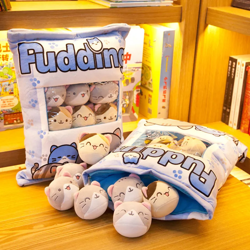 Kawaii Puddings Cat Snack Pillow Plush Toy Decorative Removable Cat Dolls Creative Toy Pillow For Boys Girls Kids Birthday Gift
Kawaii Puddings Cat Snack Pillow Plush Toy Decorative Removable Cat Dolls Creative Toy Pillow For Boys Girls Kids Birthday Gift