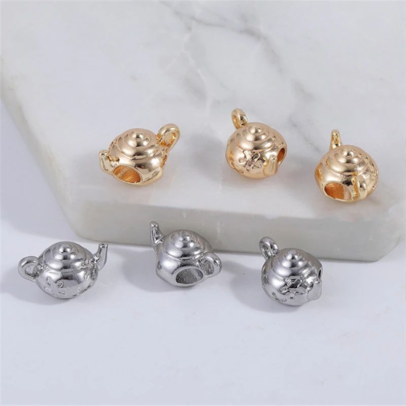 20Pcs/Lot New Creative Big Hole Teapot Beads Charm Loose Beads for DIY Bracelet Necklace Jewelry Findings Accessories
20Pcs/Lot New Creative Big Hole Teapot Beads Charm Loose Beads for DIY Bracelet Necklace Jewelry Findings Accessories