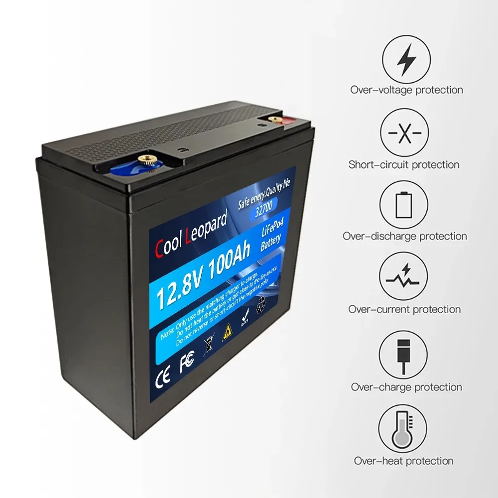 32700 12.8V LiFePO4 Battery Built-in 100A BMS RV Rechargeable Lithium Iron Phosphate Solar Power System RV House Trolling Motor
32700 12.8V LiFePO4 Battery Built-in 100A BMS RV Rechargeable Lithium Iron Phosphate Solar Power System RV House Trolling Motor