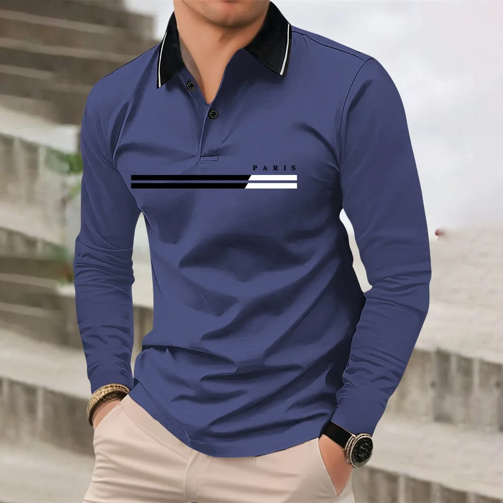 2026 Men New Stripe Long Sleeve Polo Shirt Men Casual Simple Style Polo Shirts Spring Fall Stand Basic Blouse Tees Mens Clothing
2026 Men New Stripe Long Sleeve Polo Shirt Men Casual Simple Style Polo Shirts Spring Fall Stand Basic Blouse Tees Mens Clothing