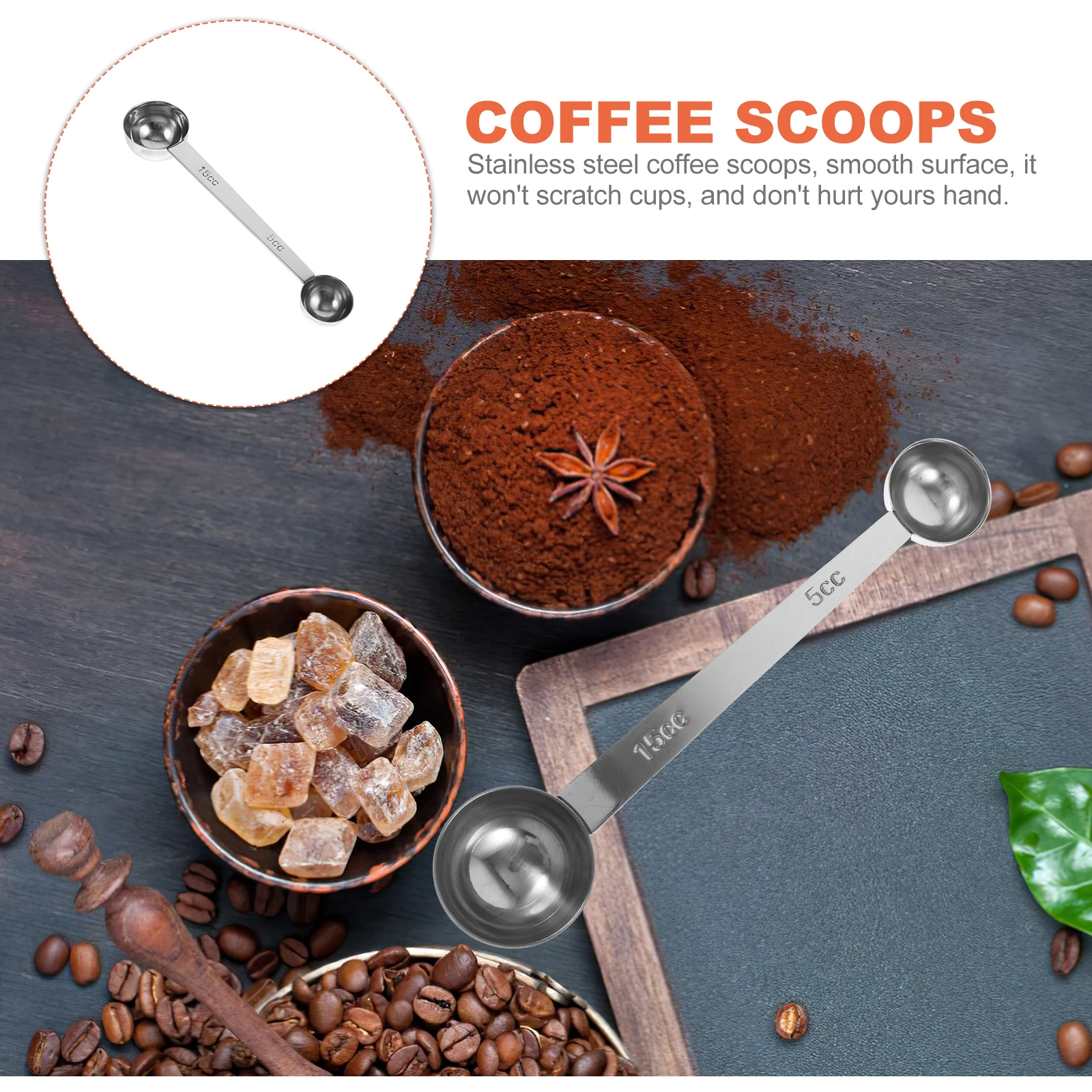 Stainless Steel Coffee Measuring Spoon Ergonomic Design Scoop for Coffee Beans Sugar Tea Powder Household Use
Stainless Steel Coffee Measuring Spoon Ergonomic Design Scoop for Coffee Beans Sugar Tea Powder Household Use