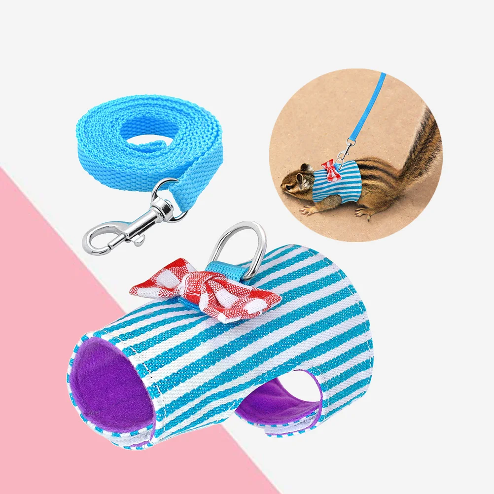 Lightweight Pet Harness with Leash Small Size Breathable Mesh Fabric Cute Design for Hamster Rabbit Dog M Blue Stripe
Lightweight Pet Harness with Leash Small Size Breathable Mesh Fabric Cute Design for Hamster Rabbit Dog M Blue Stripe