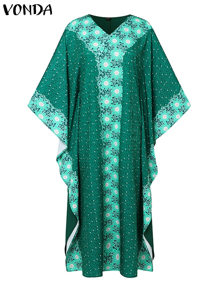 Плюс размер 5XL VONDA женское богемное длинное платье макси с рукавами «летучая мышь» и принтом Vestidos повседневное свободное вечерние сарафан с v-образным вырезом и рюшами
Плюс размер 5XL VONDA женское богемное длинное платье макси с рукавами «летучая мышь» и принтом Vestidos повседневное свободное вечерние сарафан с v-образным вырезом и рюшами