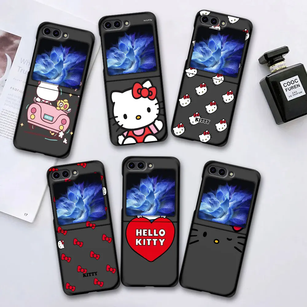 Cute Hello Kitty Mobile Phone Case for Samsung Galaxy Z Flip5 Black Cases Cover Z Flip 5 Hard PC Folding Coque Zflip5 Funda Capa
Cute Hello Kitty Mobile Phone Case for Samsung Galaxy Z Flip5 Black Cases Cover Z Flip 5 Hard PC Folding Coque Zflip5 Funda Capa
