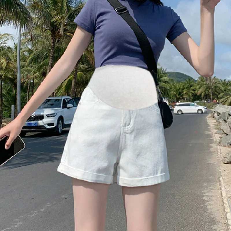 Hot Summer Thin Stretch Denim Maternity Shorts Belly Rolled Up Shorts Clothes for Pregnant Women Casual Pregnancy Short Jeans
Hot Summer Thin Stretch Denim Maternity Shorts Belly Rolled Up Shorts Clothes for Pregnant Women Casual Pregnancy Short Jeans