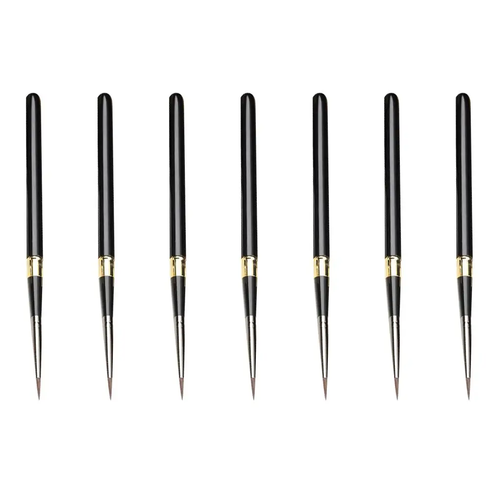 7 Pcs Removable Metal Handle Wolf Hair Brushes Watercolor Oil Painting Travel Drawing Set Black Durable Bristles Sturdy
7 Pcs Removable Metal Handle Wolf Hair Brushes Watercolor Oil Painting Travel Drawing Set Black Durable Bristles Sturdy