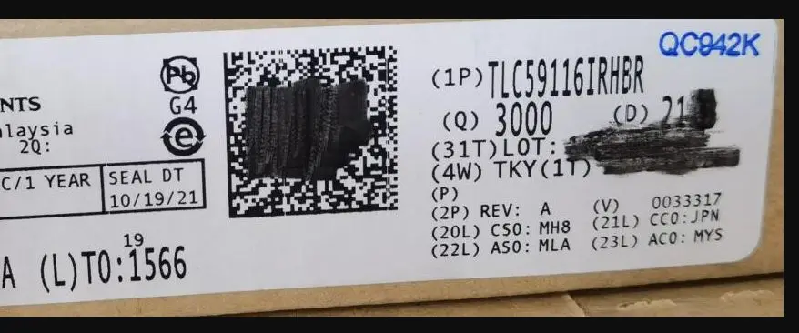 10PCS~50PCS/LOT TLC59116IRHBR TLC59116IRHB TLC59116 Y59116 VQFN32 100%brand new original
10PCS~50PCS/LOT TLC59116IRHBR TLC59116IRHB TLC59116 Y59116 VQFN32 100%brand new original