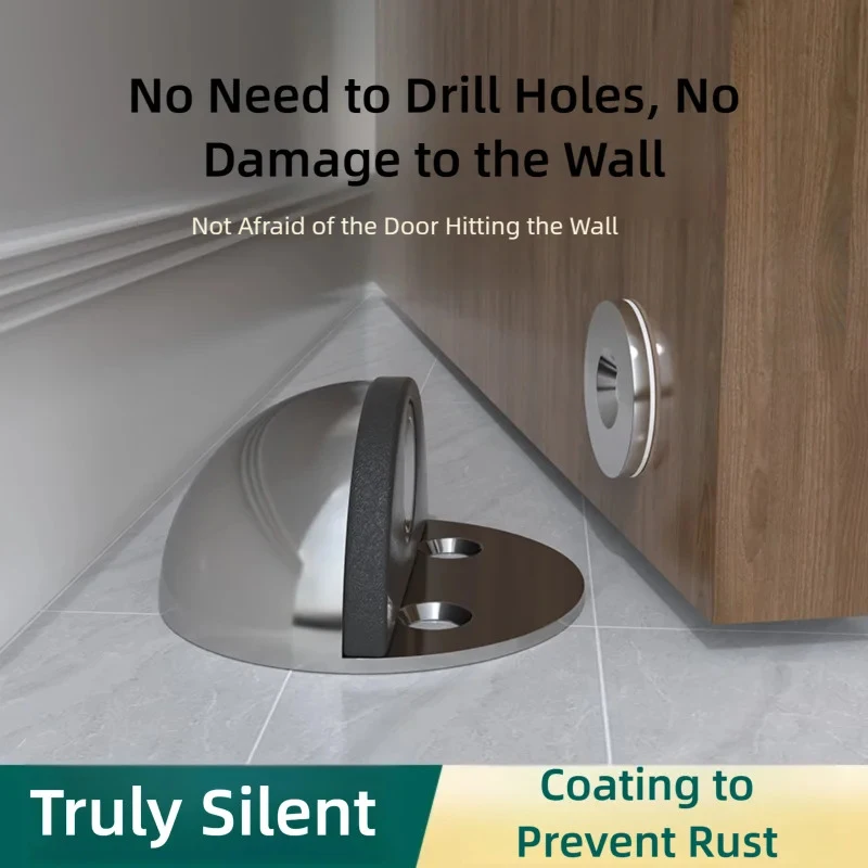 New No-Drill Magnetic Door Stopper - Silicone Anti-Collision Buffer for Glass & Bedroom Doors, Windproof Floor Mount
New No-Drill Magnetic Door Stopper - Silicone Anti-Collision Buffer for Glass & Bedroom Doors, Windproof Floor Mount