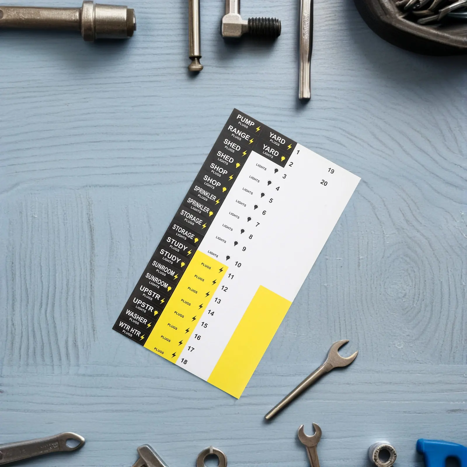 3Sets Panel Circuit Labels Electrical Number Stickers Self-Adhesive Load Center Tags for Breaker Box Organization Quick
3Sets Panel Circuit Labels Electrical Number Stickers Self-Adhesive Load Center Tags for Breaker Box Organization Quick