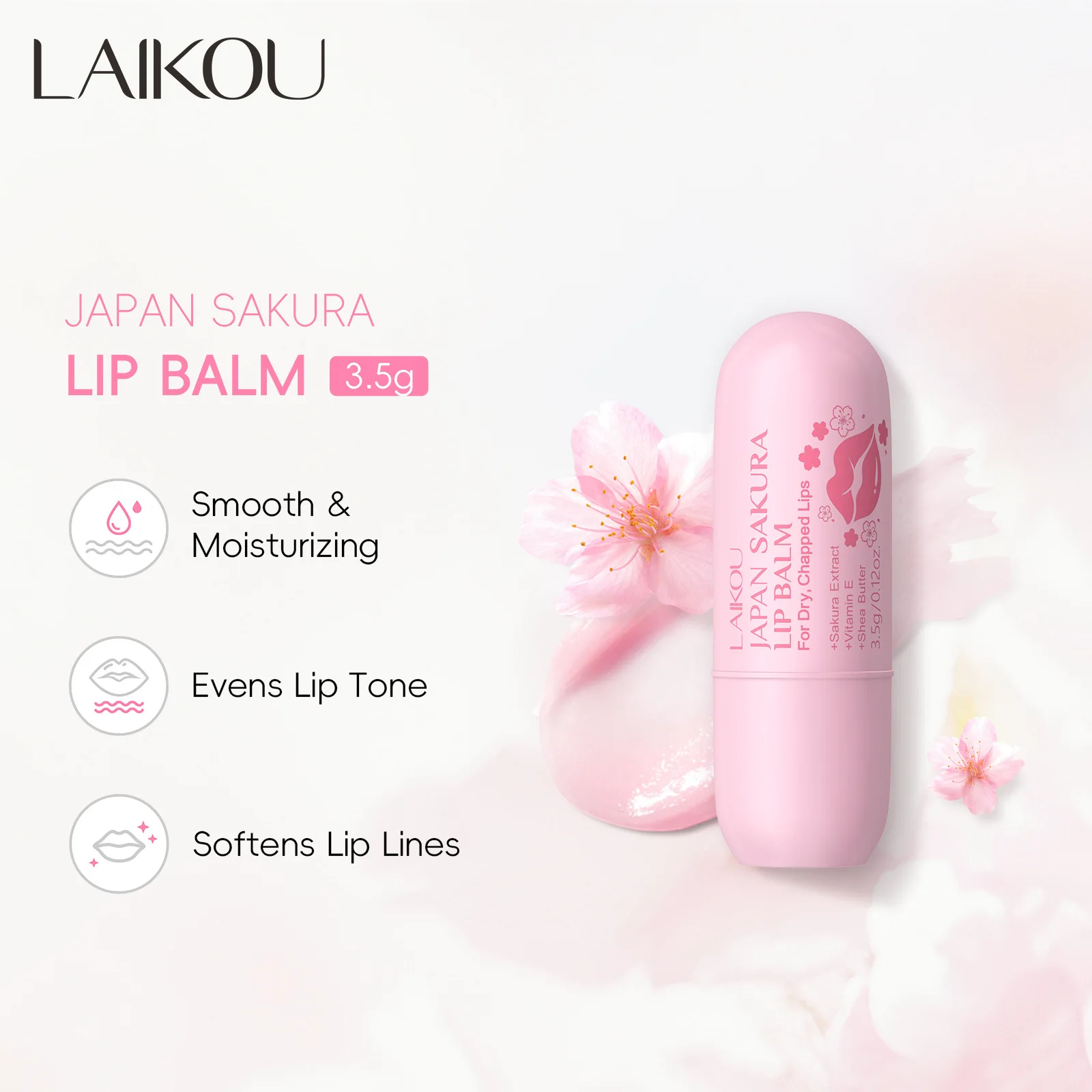 1 шт. губная помада Sakura Cherry Blossom увлажняющий бальзам для губ стойкий питательный увлажняющий уход за кожей губ
1 шт. губная помада Sakura Cherry Blossom увлажняющий бальзам для губ стойкий питательный увлажняющий уход за кожей губ