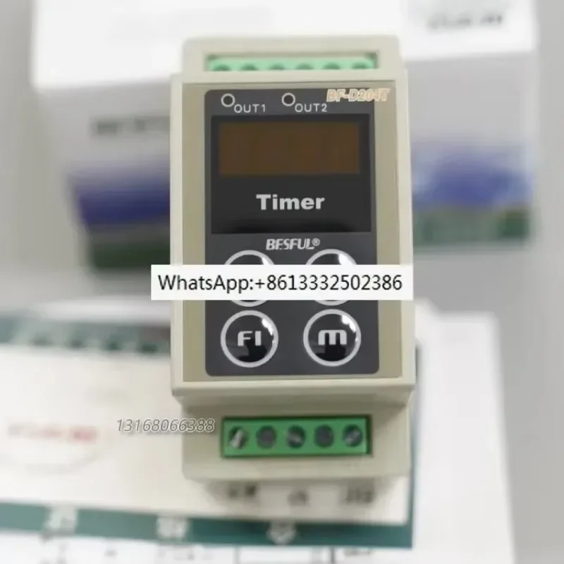 Two way time controller relay guide rail time control switch timing BF-D204T
Two way time controller relay guide rail time control switch timing BF-D204T